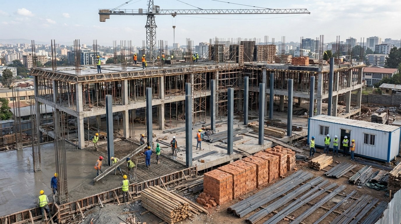Building construction project